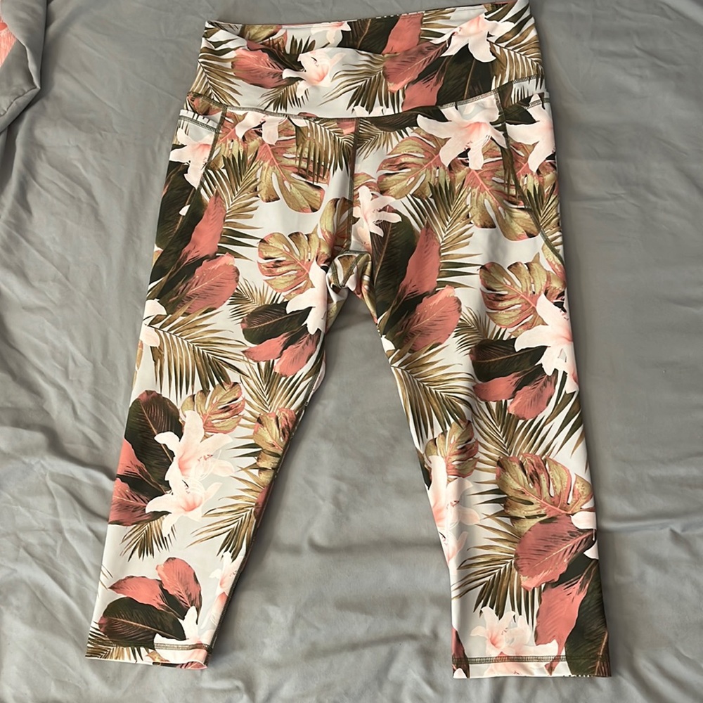 Old Navy Active High-Waisted PowerSoft Side-Pocket Crop Leggings for Women, XXL